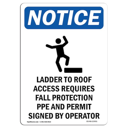 OSHA Notice, 12 Height, 18 Width, Aluminum